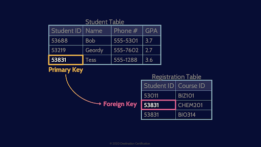 Image of primary foreign keys on mindmaps cissp 8 - Destination Certification