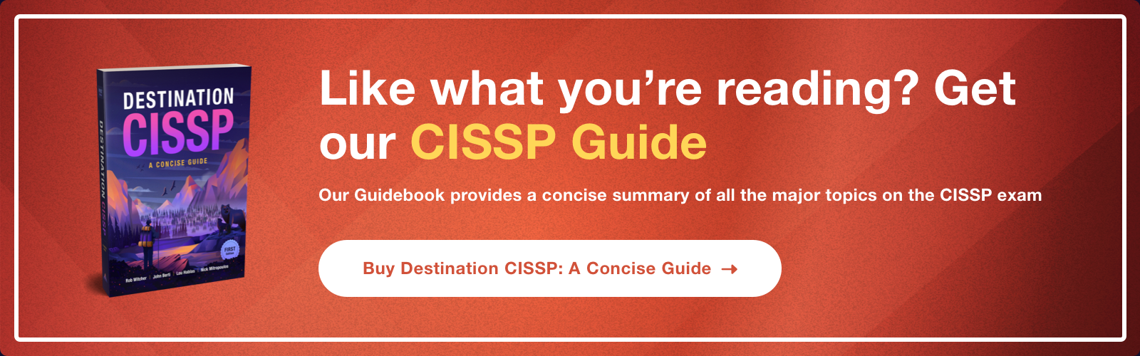 Get our CISSP guide ad - Destination Certification