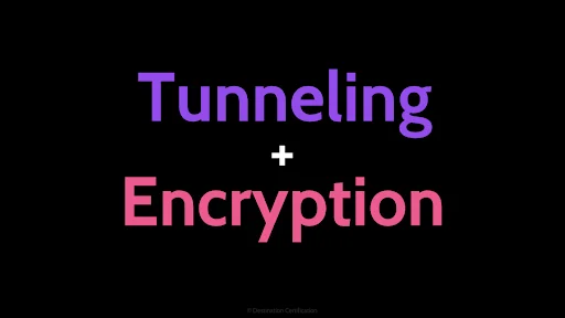 Image of tunneling + encryption - Destination Certification
