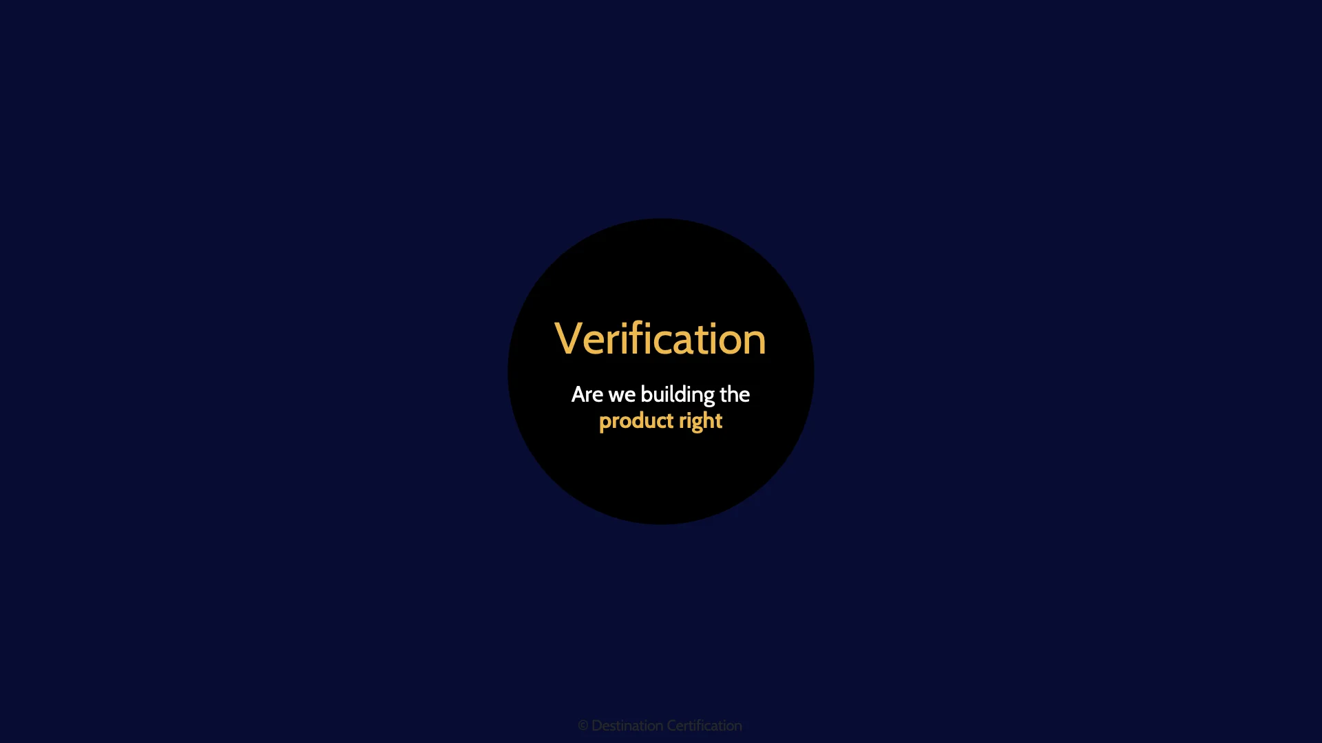 Image of verification - Destination Certification