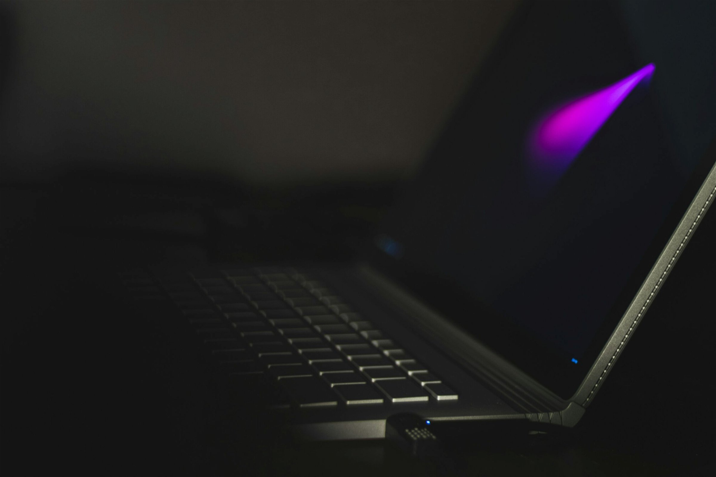 Image of a laptop with dark background - Destination Certification