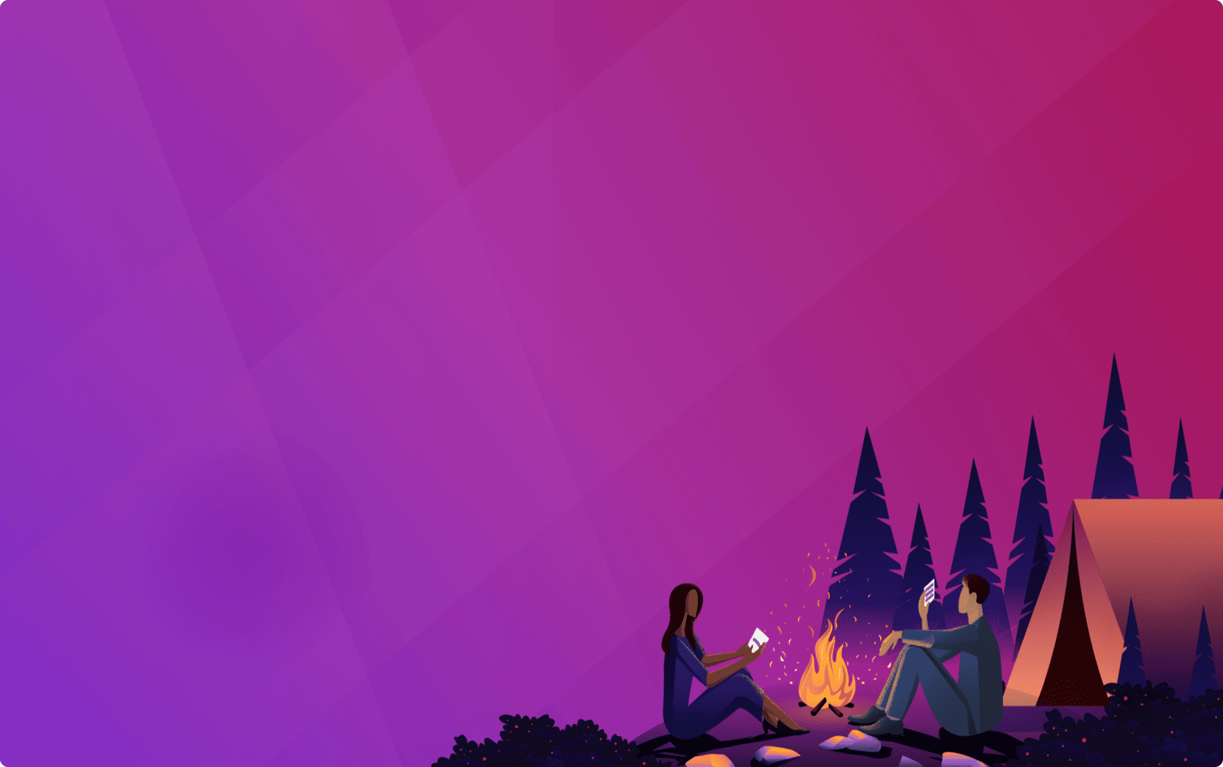 Image of people camping - Destination Certification