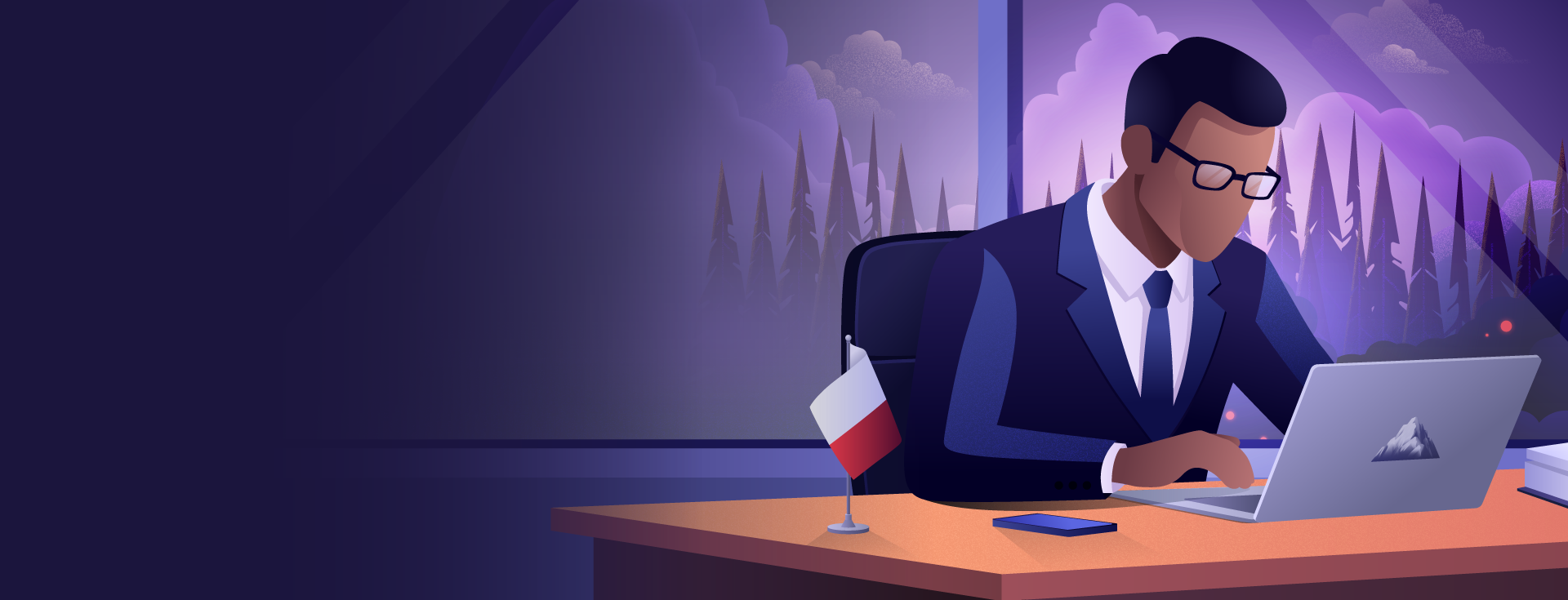 Image of person on laptop - Destination Certification